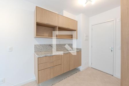 Cozinha de kitnet/studio para alugar com 1 quarto, 26m² em Bela Vista, São Paulo