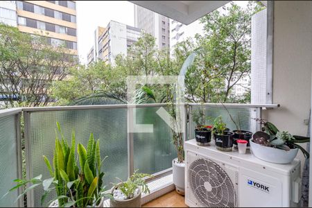 Varanda de apartamento à venda com 2 quartos, 74m² em Jardim Paulista, São Paulo