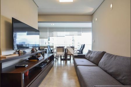 Sala de Estar  de apartamento à venda com 1 quarto, 49m² em Cidade Monções, São Paulo