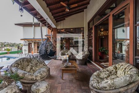 Varanda da Sala de casa de condomínio à venda com 4 quartos, 500m² em Alphaville, Santana de Parnaíba