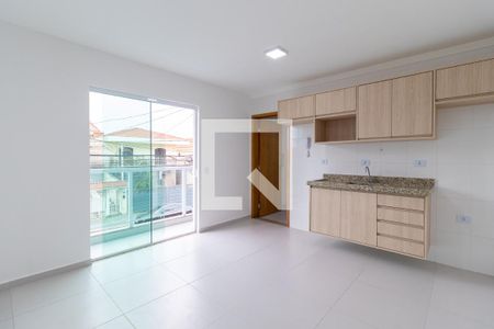 Sala e Cozinha de apartamento para alugar com 1 quarto, 37m² em Vila Isolina Mazzei, São Paulo