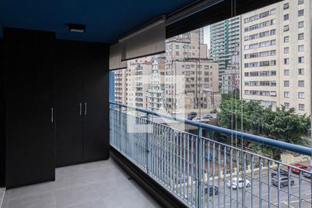 Studio para alugar com 45m², 1 quarto e 1 vagaVaranda