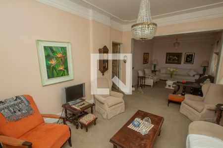 Sala de TV de apartamento à venda com 3 quartos, 147m² em Bom Fim, Porto Alegre