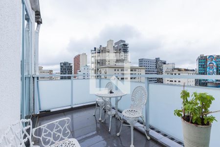 Varanda da Sala de apartamento à venda com 1 quarto, 32m² em Cerqueira César, São Paulo