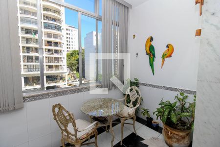 Varanda da Sala de apartamento para alugar com 3 quartos, 113m² em Laranjeiras, Rio de Janeiro