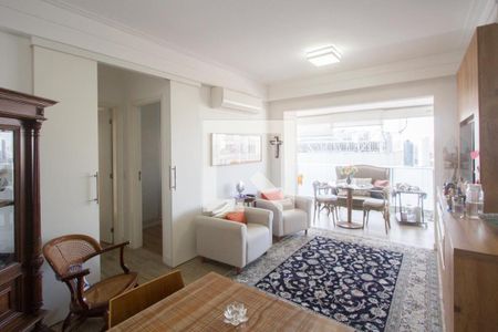 Sala de apartamento para alugar com 2 quartos, 65m² em Chácara Santo Antônio (zona Sul), São Paulo