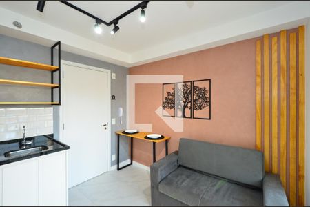 Sala/Cozinha de kitnet/studio à venda com 1 quarto, 27m² em Mirandópolis, São Paulo