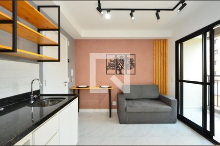 Sala/Cozinha de kitnet/studio à venda com 1 quarto, 27m² em Mirandópolis, São Paulo