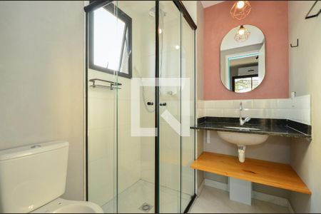 Studio para alugar com 27m², 1 quarto e sem vaga Studio para alugar com 27m², 1 quarto e sem vagaBanheiro