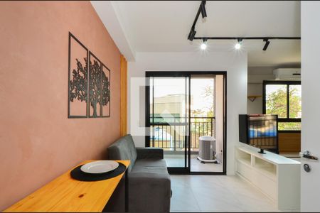 Sala/Cozinha de kitnet/studio à venda com 1 quarto, 27m² em Mirandópolis, São Paulo