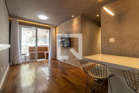 Sala  de apartamento à venda com 2 quartos, 61m² em Vila Isa, São Paulo