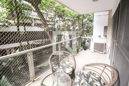 Varanda da Sala de apartamento à venda com 3 quartos, 136m² em Lagoa, Rio de Janeiro