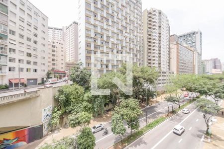 Vista da Sala de apartamento à venda com 1 quarto, 30m² em Bela Vista, São Paulo