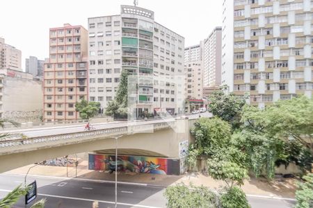 Vista da Sala de apartamento à venda com 1 quarto, 30m² em Bela Vista, São Paulo