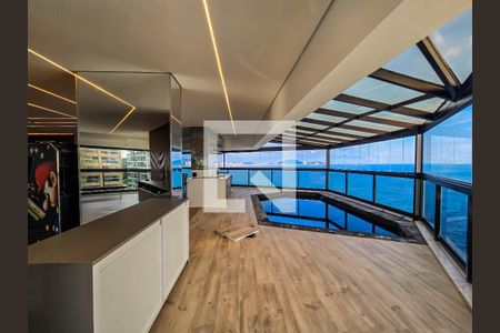 Sala de apartamento para alugar com 4 quartos, 375m² em Jardim Astúrias, Guarujá