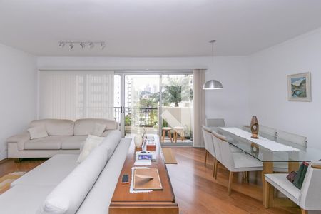 Sala de apartamento à venda com 4 quartos, 158m² em Brooklin Novo, São Paulo