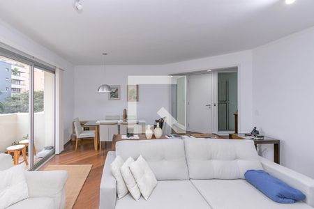 Sala de apartamento à venda com 4 quartos, 158m² em Brooklin Novo, São Paulo