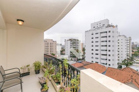 Varanda da Sala de apartamento à venda com 4 quartos, 158m² em Brooklin Novo, São Paulo