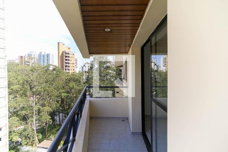 Varanda da Sala de apartamento para alugar com 2 quartos, 56m² em Vila Andrade, São Paulo