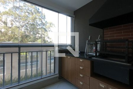 Varanda da Sala de apartamento à venda com 2 quartos, 91m² em Vila Andrade, São Paulo