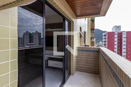 Varanda de apartamento para alugar com 1 quarto, 55m² em Canto do Forte, Praia Grande
