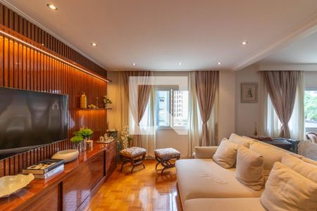 Sala de TV de apartamento à venda com 3 quartos, 200m² em Jardim Paulista, São Paulo