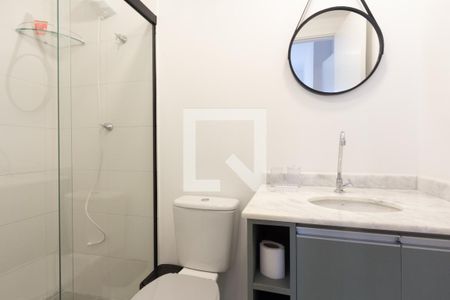 Studio para alugar com 27m², 1 quarto e sem vaga Studio para alugar com 27m², 1 quarto e sem vagaBanheiro da Suíte