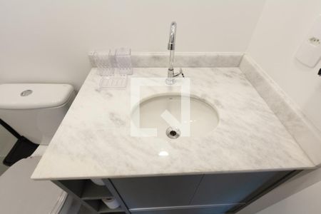 Studio para alugar com 27m², 1 quarto e sem vaga Studio para alugar com 27m², 1 quarto e sem vagaBanheiro da Suíte