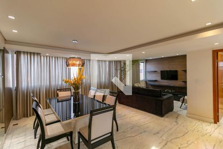 Sala de apartamento para alugar com 3 quartos, 109m² em Grajaú, Belo Horizonte