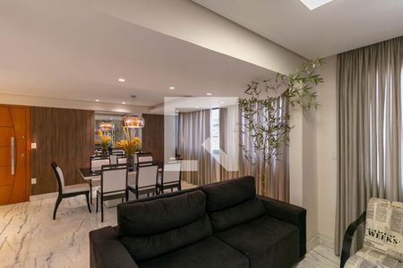 Sala de apartamento para alugar com 3 quartos, 109m² em Grajaú, Belo Horizonte
