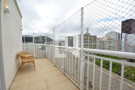 Varanda da Sala 1 de apartamento para alugar com 3 quartos, 144m² em Botafogo, Rio de Janeiro