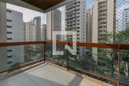 Varanda da Sala de apartamento para alugar com 3 quartos, 180m² em Campo Belo, São Paulo