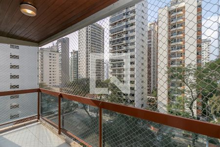 Varanda da Sala de apartamento para alugar com 3 quartos, 180m² em Campo Belo, São Paulo
