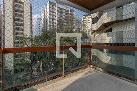 Varanda da Sala de apartamento para alugar com 3 quartos, 180m² em Campo Belo, São Paulo