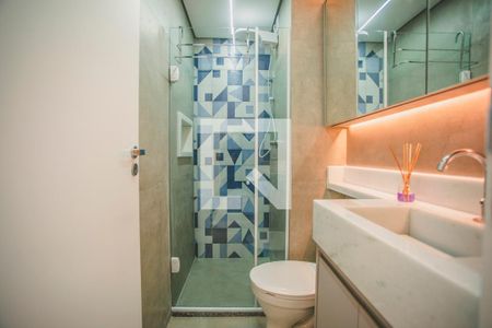 Banheiro de kitnet/studio para alugar com 1 quarto, 28m² em Vila da Saúde, São Paulo