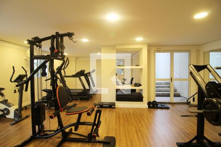 Área comum - Academia de apartamento à venda com 3 quartos, 62m² em Vila Alzira, Santo André