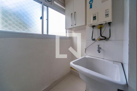 Área de Serviço de apartamento à venda com 3 quartos, 62m² em Vila Alzira, Santo André