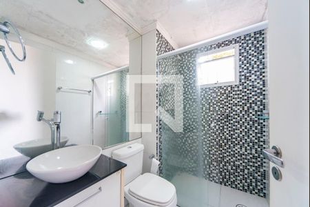 Banheiro do Quarto 3 de apartamento à venda com 3 quartos, 62m² em Vila Alzira, Santo André