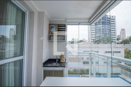 Varanda da Sala  de apartamento para alugar com 2 quartos, 64m² em Vila Alexandria, São Paulo