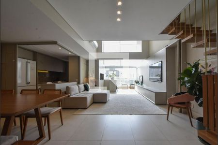 Sala de apartamento para alugar com 3 quartos, 146m² em Vila Cordeiro, São Paulo