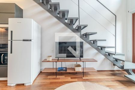 Sala de apartamento à venda com 1 quarto, 43m² em Jardim das Bandeiras, São Paulo