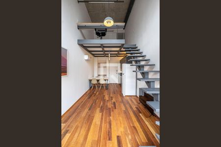 Sala/Cozinha de apartamento à venda com 1 quarto, 43m² em Jardim das Bandeiras, São Paulo