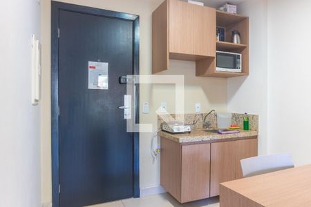 Cozinha de kitnet/studio para alugar com 1 quarto, 30m² em Asa Norte, Brasília