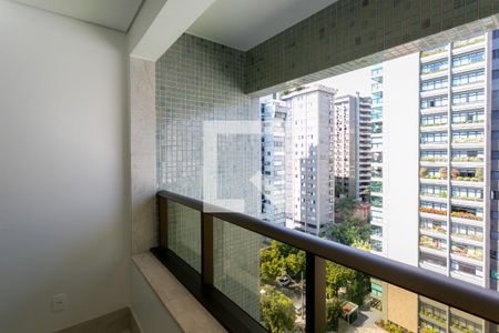 Varanda da Sala de apartamento para alugar com 3 quartos, 73m² em Lourdes, Belo Horizonte