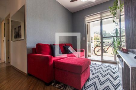 Sala de TV de apartamento à venda com 3 quartos, 74m² em Jardim Tupanci, Barueri