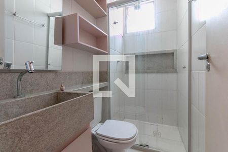 Banheiro Social de apartamento para alugar com 2 quartos, 51m² em Camargos, Belo Horizonte