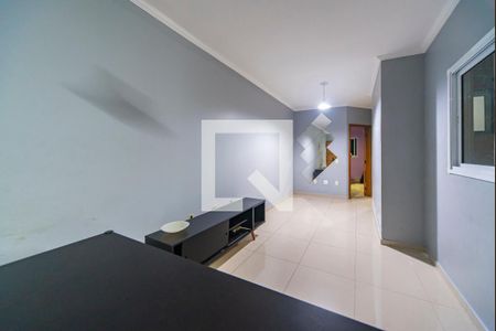 Sala de apartamento à venda com 2 quartos, 55m² em Vila Linda, Santo André