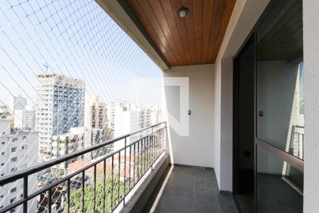 Varanda  de apartamento para alugar com 3 quartos, 115m² em Indianópolis, São Paulo