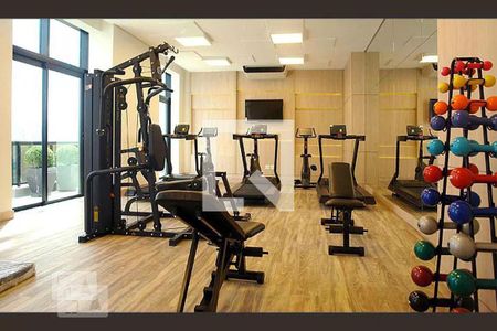 Apartamento para alugar com 39m², 1 quarto e 1 vaga Apartamento para alugar com 39m², 1 quarto e 1 vagaÁrea comum - Academia