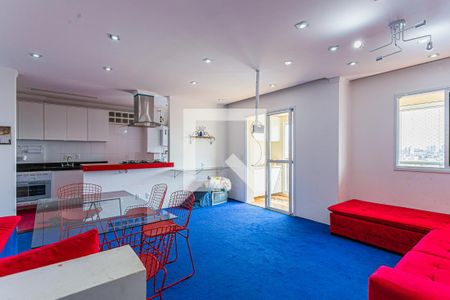 Sala de apartamento à venda com 2 quartos, 84m² em Vila Humaitá, Santo André